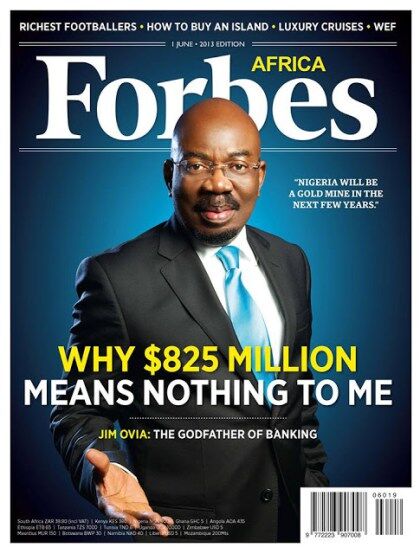 Forbes Africa Magazine Cover - Jim Ovia